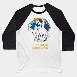 Rhodesian Ridgeback Dog Portrait Southern Africa | Ridgeback Breed | Family Guard Dog Baseball T-Shirt